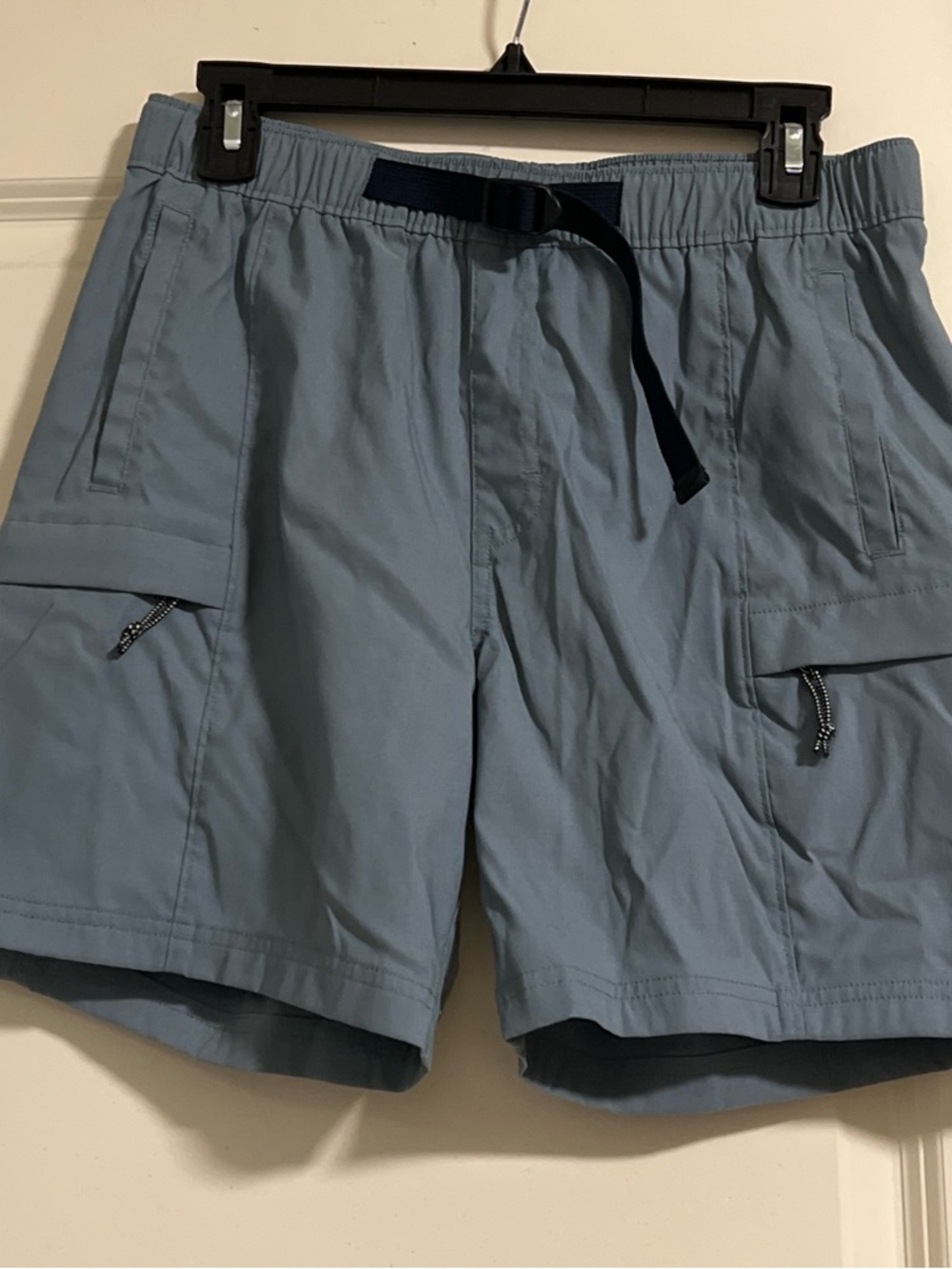 The North Face Class V Slate Blue Cargo Shorts with Built-in Belt